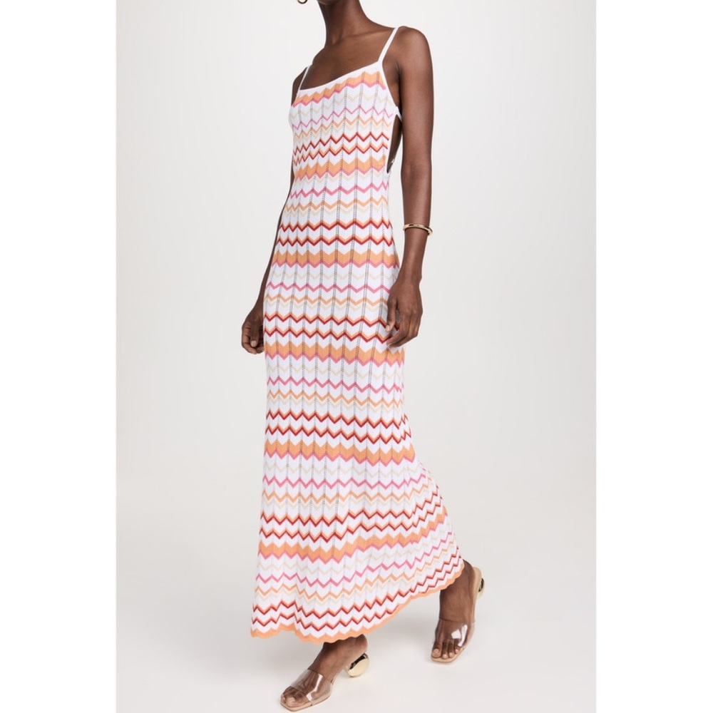 Runaway The Label White Viscose Albie Maxi Dress Size M